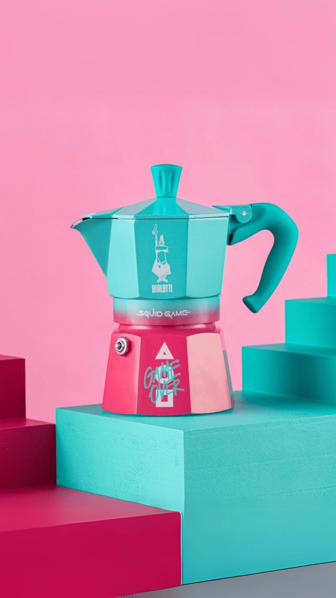 Bialetti Squid Game Cafetera Moka 3 tazas