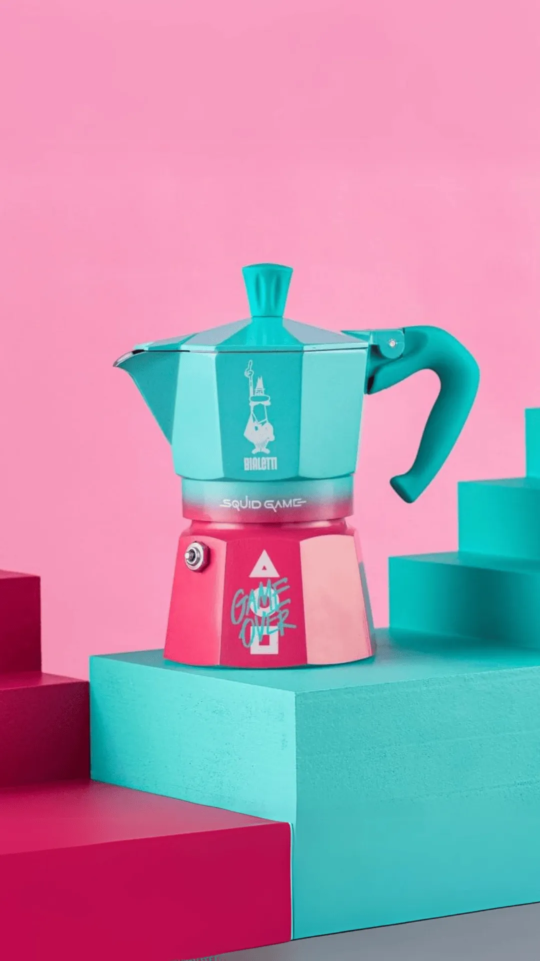 Bialetti Squid Game Cafetera Moka 3 tazas