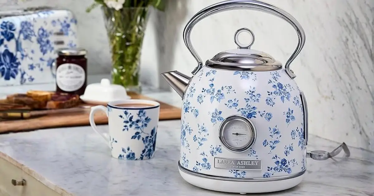 Pava Electrica Vintage Decorada